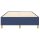 vidaXL Boxspringbett Blau 120x200 cm Stoff