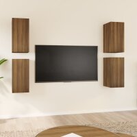 vidaXL TV-Schr&auml;nke 4 Stk. Braun Eichen-Optik 30,5x30x60 cm