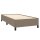 vidaXL Bettgestell Taupe 90x190 cm Stoff