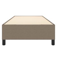 vidaXL Boxspringbett Taupe 90x190 cm Stoff