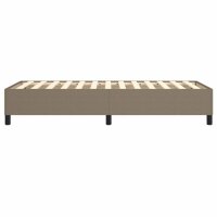 vidaXL Boxspringbett Taupe 90x190 cm Stoff