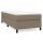 vidaXL Boxspringbett Taupe 90x190 cm Stoff