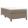 vidaXL Boxspringbett Taupe 90x190 cm Stoff