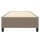 vidaXL Boxspringbett Taupe 90x190 cm Stoff