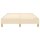 vidaXL Boxspringbett Creme 120x200 cm Stoff