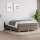 vidaXL Boxspringbett Taupe 140x190 cm Stoff