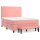 vidaXL Boxspringbett mit Matratze Rosa 140x200 cm Samt