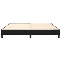 vidaXL Boxspringbett Schwarz 160x200 cm Samt