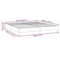 vidaXL Boxspringbett Schwarz 160x200 cm Samt