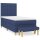 vidaXL Boxspringbett mit Matratze Blau 100x200 cm Stoff