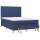 vidaXL Boxspringbett mit Matratze Blau 140x190 cm Stoff