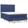 vidaXL Boxspringbett mit Matratze Blau 140x200 cm Stoff