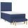 WOWONA Boxspringbett mit Matratze Blau 80x200 cm Stoff