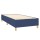 WOWONA Boxspringbett mit Matratze Blau 100x200 cm Stoff