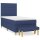 vidaXL Boxspringbett mit Matratze Blau 90x190 cm Stoff