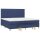 vidaXL Boxspringbett mit Matratze Blau 200x200 cm Stoff