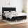 vidaXL Boxspringbett mit Matratze Schwarz 180x200 cm Stoff