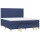 vidaXL Boxspringbett mit Matratze Blau 160x200 cm Stoff