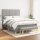 vidaXL Boxspringbett mit Matratze Hellgrau 140x200 cm Stoff