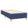 vidaXL Boxspringbett mit Matratze Blau 90x200 cm Stoff