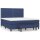 vidaXL Boxspringbett mit Matratze Blau 160x200 cm Stoff