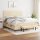 vidaXL Boxspringbett mit Matratze Creme 160x200 cm Stoff