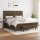 vidaXL Boxspringbett mit Matratze Dunkelbraun 180x200 cm Stoff