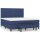 vidaXL Boxspringbett mit Matratze Blau 160x200 cm Stoff