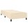 WOWONA Boxspringbett mit Matratze Creme 100x200 cm Stoff