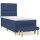 vidaXL Boxspringbett mit Matratze Blau 80x200 cm Stoff