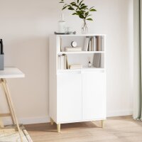 vidaXL Highboard Wei&szlig; 60x36x110 cm Holzwerkstoff