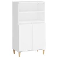 vidaXL Highboard Wei&szlig; 60x36x110 cm Holzwerkstoff