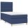 vidaXL Boxspringbett mit Matratze Blau 90x200 cm Stoff