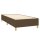 vidaXL Boxspringbett mit Matratze Dunkelbraun 100x200 cm Stoff