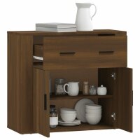 vidaXL Sideboard Braun Eichen-Optik 80x33x70 cm Holzwerkstoff