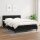 WOWONA Boxspringbett mit Matratze Schwarz 140x200 cm Stoff