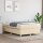 vidaXL Boxspringbett Creme 120x200 cm Stoff