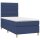 vidaXL Boxspringbett mit Matratze Blau 100x200 cm Stoff