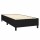 WOWONA Boxspringbett mit Matratze Schwarz 100x200 cm Stoff