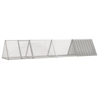 vidaXL Kaninchenkäfig Grau 403,5x80,5x71 cm...