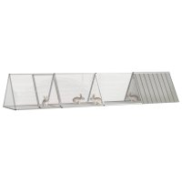 vidaXL Kaninchenkäfig Grau 403,5x80,5x71 cm...