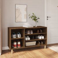 vidaXL Schuhregal Braun Eichen-Optik 102x36x60 cm...