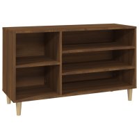 vidaXL Schuhregal Braun Eichen-Optik 102x36x60 cm Holzwerkstoff