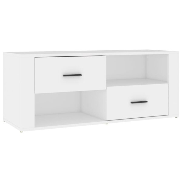 vidaXL TV-Schrank Wei&szlig; 100x35x40 cm Holzwerkstoff