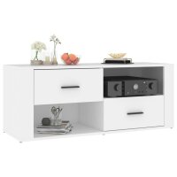 vidaXL TV-Schrank Wei&szlig; 100x35x40 cm Holzwerkstoff