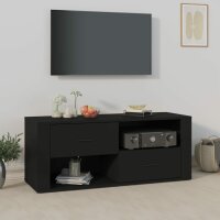 vidaXL TV-Schrank Schwarz 100x35x40 cm Holzwerkstoff