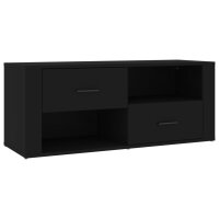 vidaXL TV-Schrank Schwarz 100x35x40 cm Holzwerkstoff