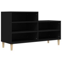 vidaXL Schuhregal Schwarz 102x36x60 cm Holzwerkstoff