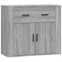 vidaXL Sideboard Grau Sonoma 80x33x70 cm Holzwerkstoff
