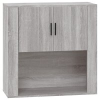 vidaXL Wandschrank Grau Sonoma 80x33x80 cm Holzwerkstoff